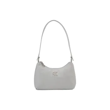 CALVIN KLEIN Fabric Handbag Medium Size Women's Pearl Gray