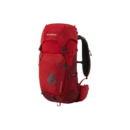 MONTBELL Nylon Outdoor Mountaineering Bag, AWGE Blau Regular Unisex Red Brick
