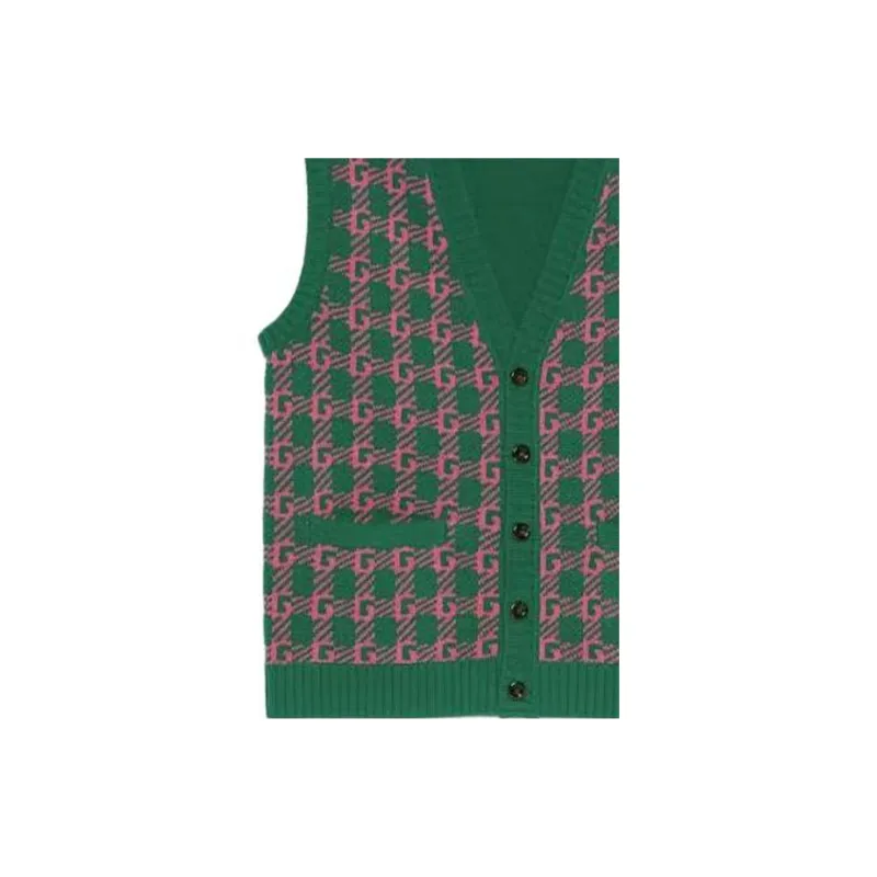 GUCCI X Harry Styles Co-branded Vests Unisex Green-4