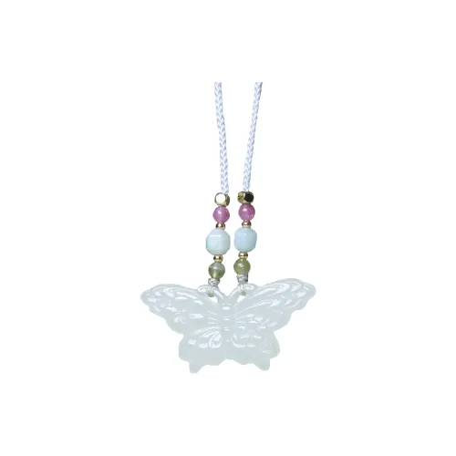 Ingenuity Hetian Jade Necklaces White Jade Unisex