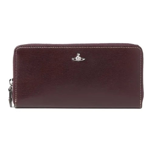 Vivienne Westwood Inside Color Cow Leather Wallet Men's Bordeaux Red
