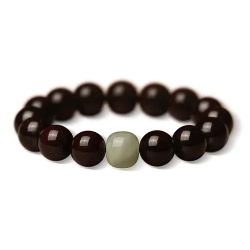 FANGYUANXIAOFU Rosewood Single Wrap Beaded Bracelet Unisex