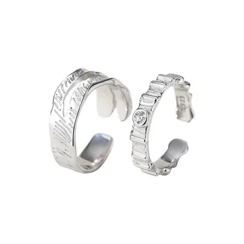 YINGNIXINDONG 925 Sterling Silver Rings Unisex