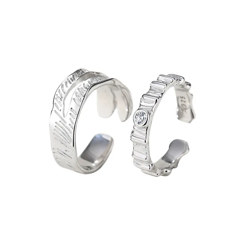 YINGNIXINDONG 925 Sterling Silver Rings Unisex-0