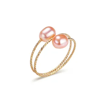 HAPPY BEAN Freshwater Pearl Rings Women's