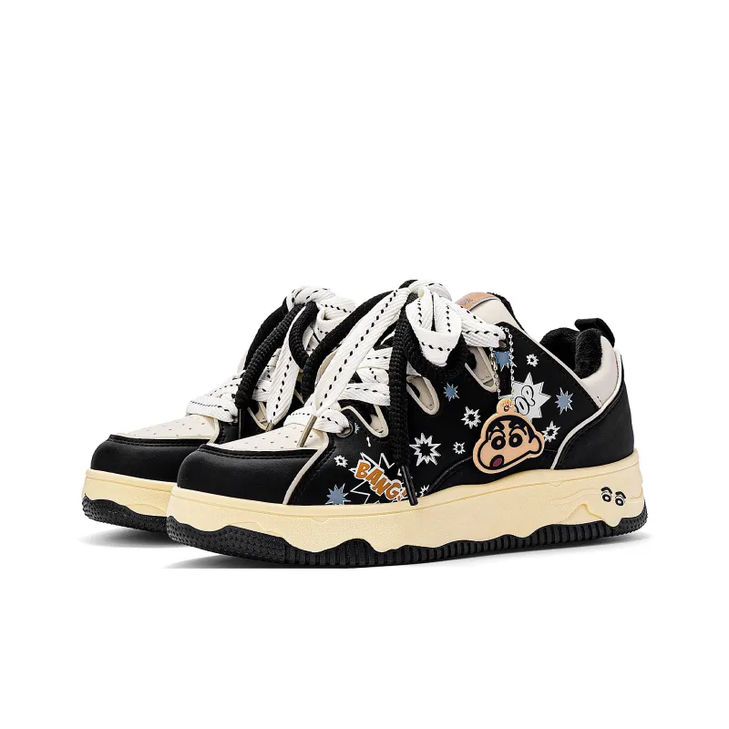 Crayon Shinchan Lightweight Breathable Height Increasing Low Top Skateboard Shoes Unisex-11