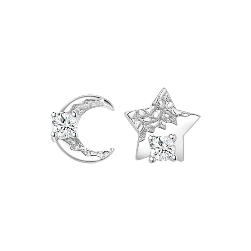 Lao Feng Xiang S999 Fine Silver Stud Earrings Women's-0