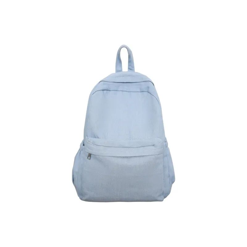 LUVISTRUE Denim Backpack Medium Size Unisex Black/Light Blue/Khaki/Dark Blue-4