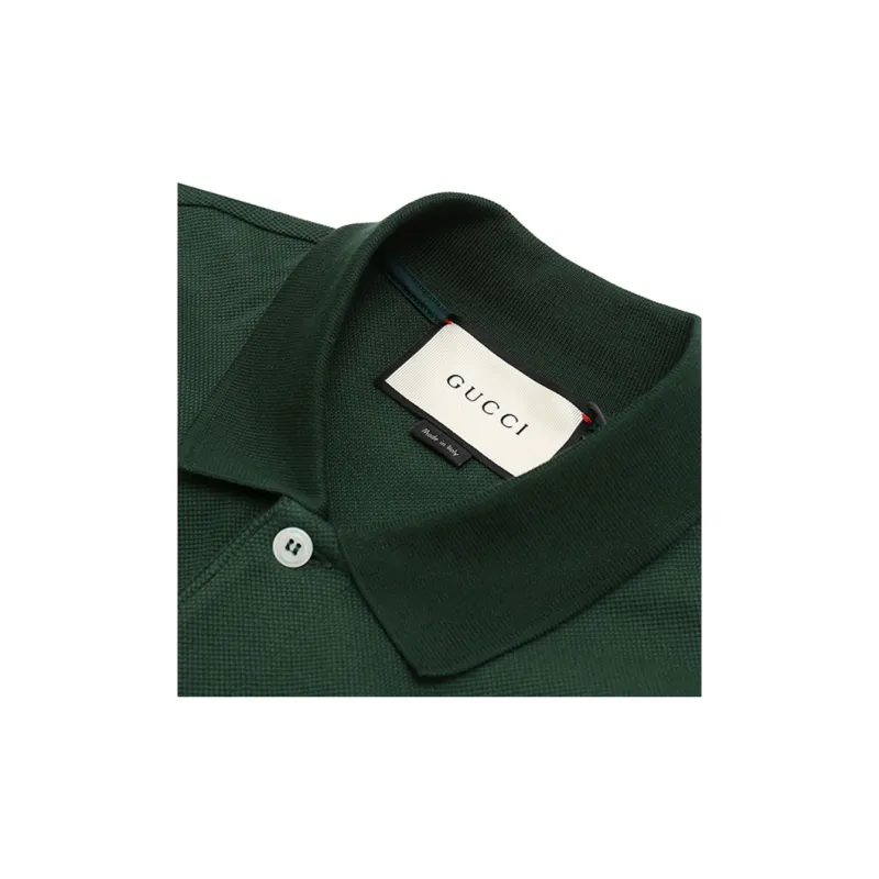 GUCCI Polo Shirts Men Green-3