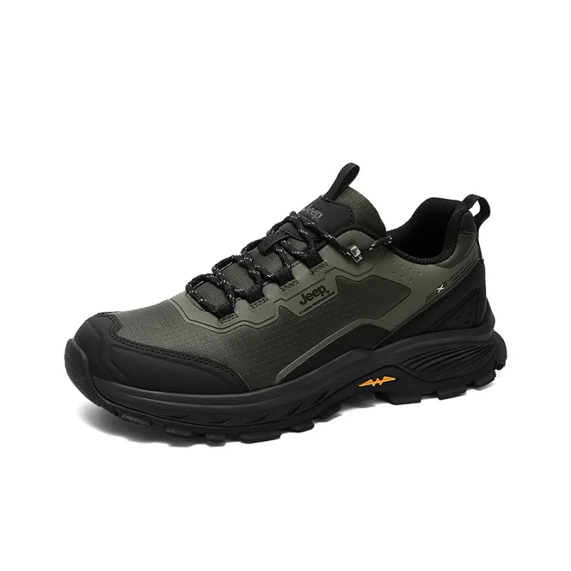Jeep Low Top Trekking Shoes Men's Army Green-2