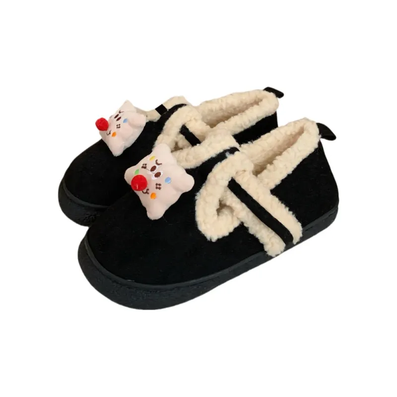 Thin Strips Cotton Slippers Women's, Light Brown-10