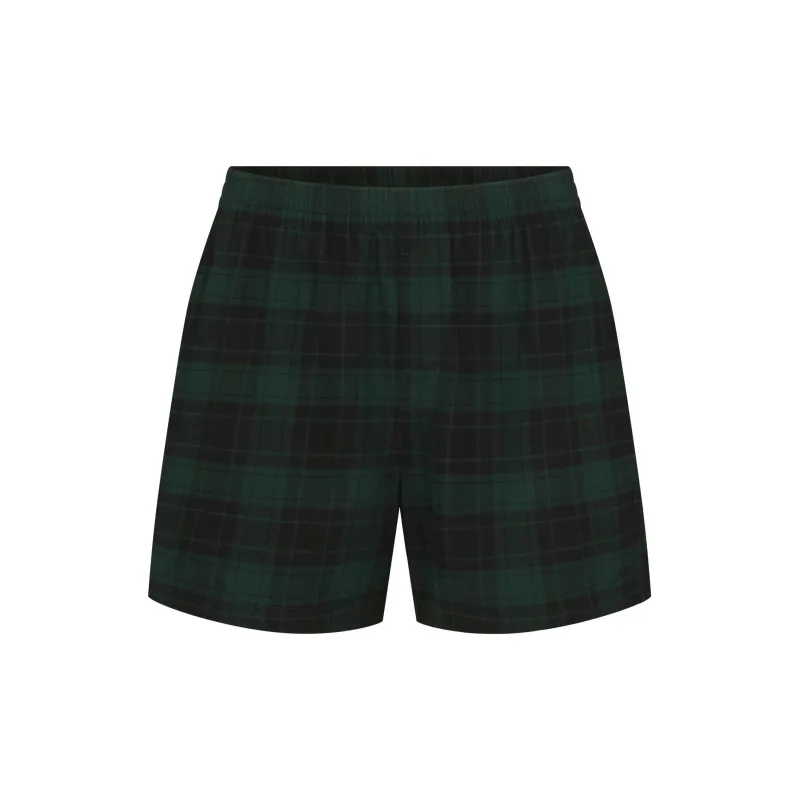 SKIMS Fake Day Collection FW24 FLANNEL SLEEP MENS SHORT Pajama Pants Men's Cypress Plaid/Cypress Check-0