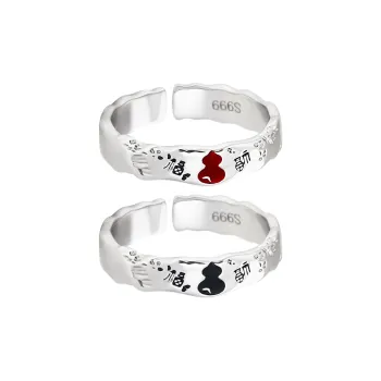 MAGICPOLE 999 Fine Silver Rings Unisex Silver