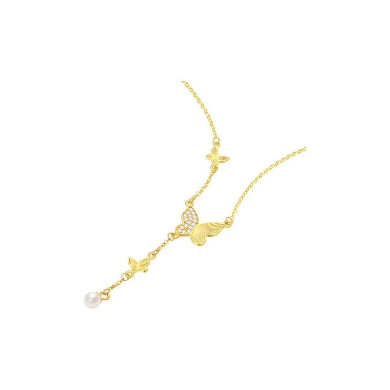 CHOW TAI SENG S925 Silver Necklaces Women's-1