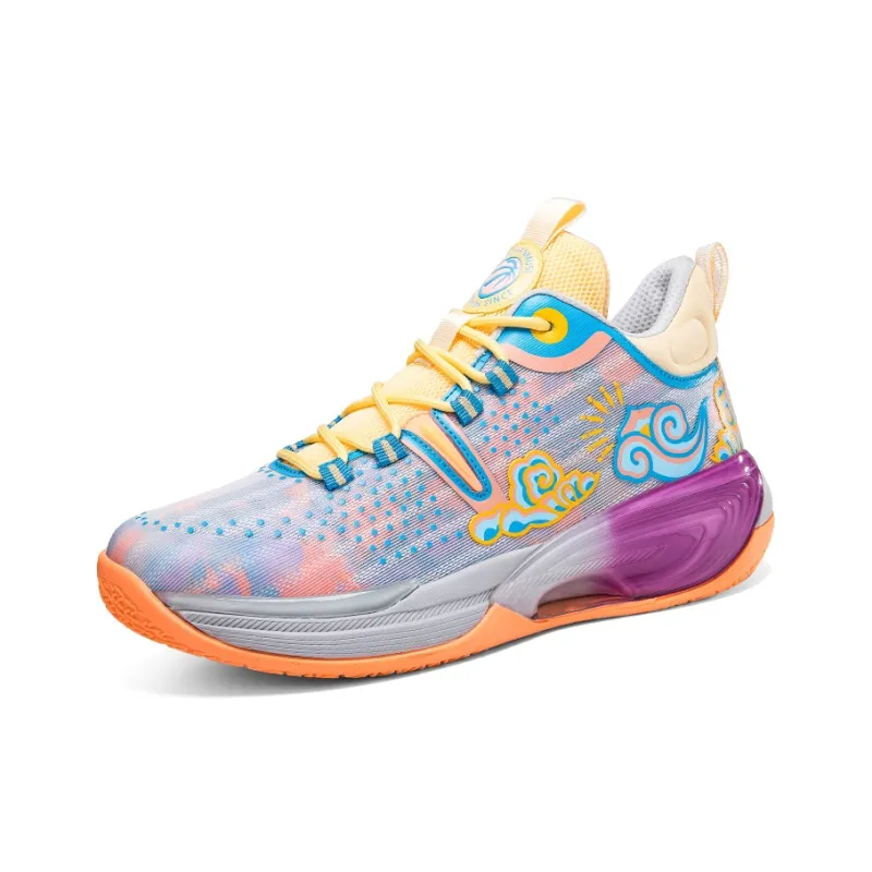 ANDEZHANMUSI Cushioning Anti-Slip And Wear-Resistant Breathable Coverage High-Top Basketball Shoes Men's-14