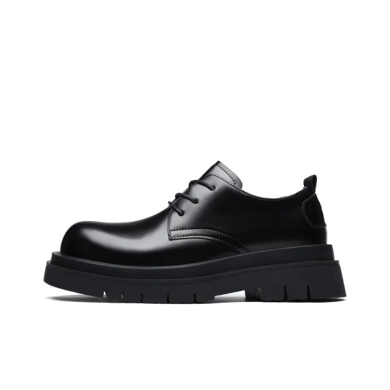 Tonlion Dress Shoes Men's Shiny Black-0