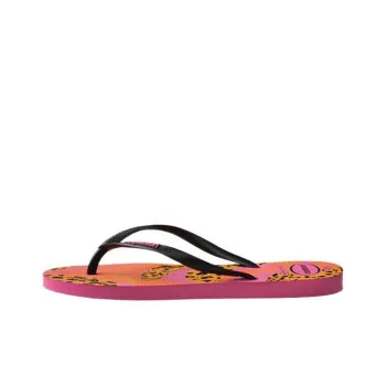 Havaianas Slim Summer Slip Resistant Quick Dry Flip Flops Women's Pink Orange Black