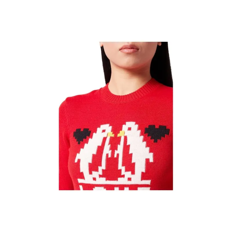 LOVE MOSCHINO FW22 Sweater Women's Red-4