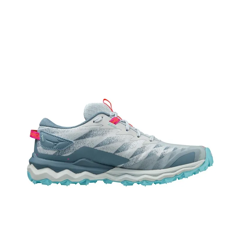 Mizuno Wave Daichi 7 Cushioned Slip-Resistant Low-Top Running Shoes Women's Light Blue-1