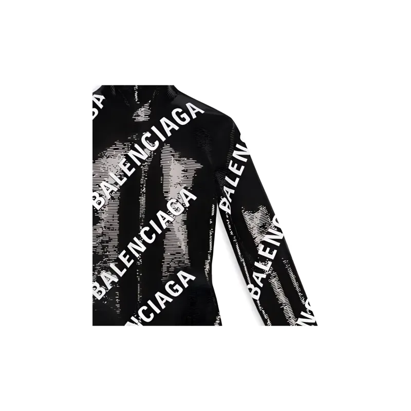 Balenciaga Long-Sleeved Dresses Women's Black-5