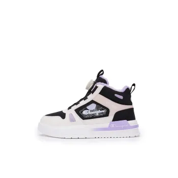 Champion Kids Slip Resistant, Abrasion Resistant, Quick Dry High Top Kids' Skateboarding Shoes Black Purple Kids'