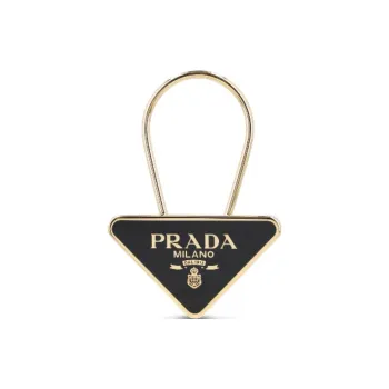 PRADA Triangle logo Keyring