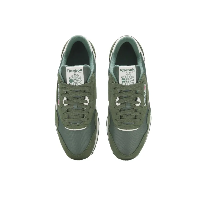 Reebok Classic Nylon Anti-Slip Wear-Resistant Low-Top Casual Shoes Men's Green-4
