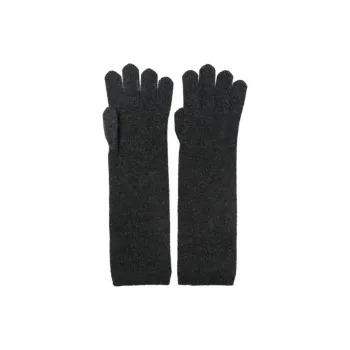 MaxMara Cashmere Knit Gloves Women's Black