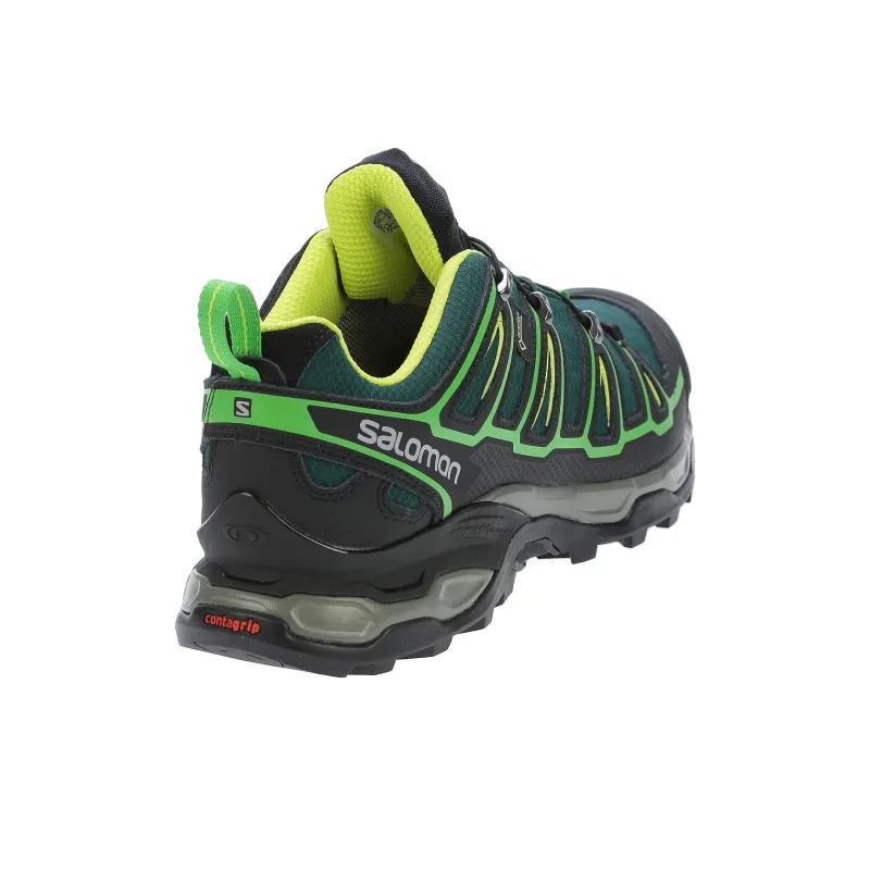 SALOMON X Ultra 2 Anti-Slip Wear-Resistant Low-Top Trekking Shoes Men's Green Black-2