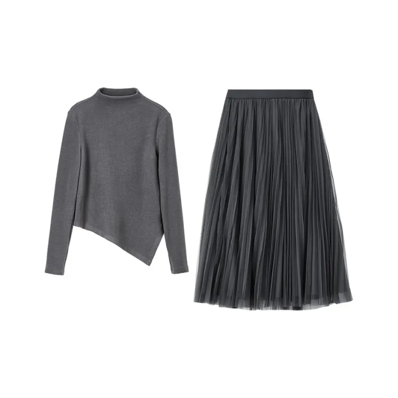 SENTUBILA Casual Suits Women's Gray-0