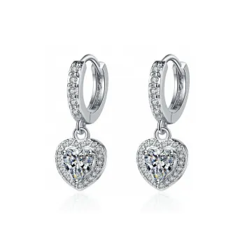 Stone Edge Poly Foot Silver 990 Sterling Silver Hoop Earrings Women's