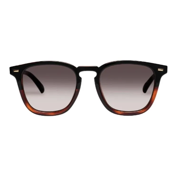 Le Specs Not Included BPA Plastic Material Square Sunglasses Men's Marbled Brown-1