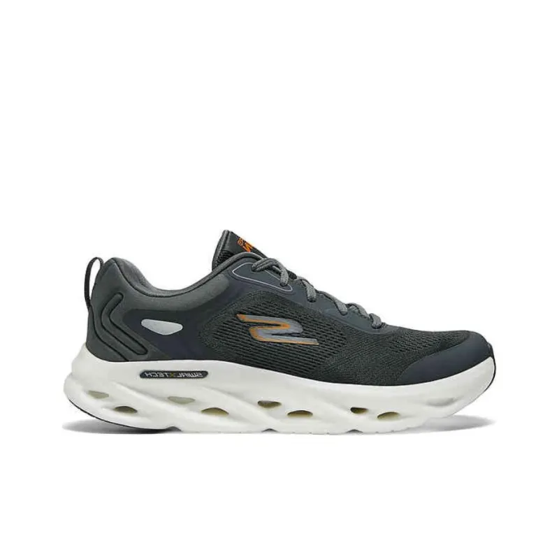 Skechers MEN'S GO Shock Absorbers With Slip Resistant Features Low Top Running Shoes Men's Dark Gray-1