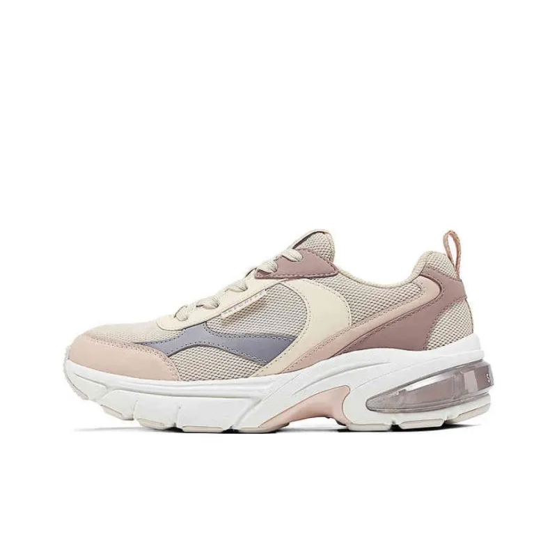 Skechers Durable Breathable Low Top Chunky Sneakers Women's Light Pink-0