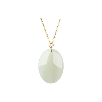 Honglangji Hetian Jade Necklaces White Jade/Pale Greenish White Jade Women's