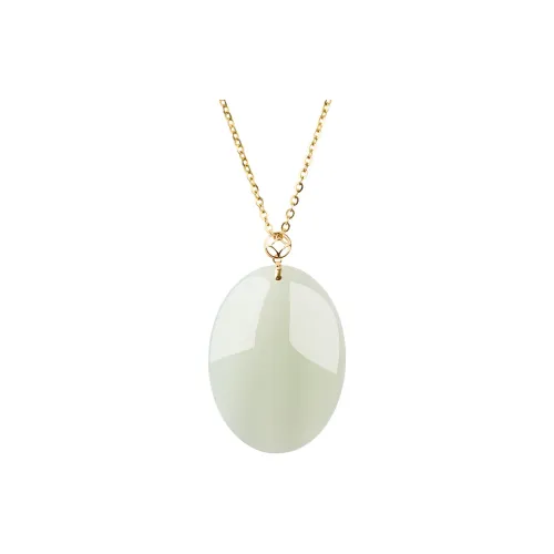 Honglangji Hetian Jade Necklaces White Jade/Pale Greenish White Jade Women's