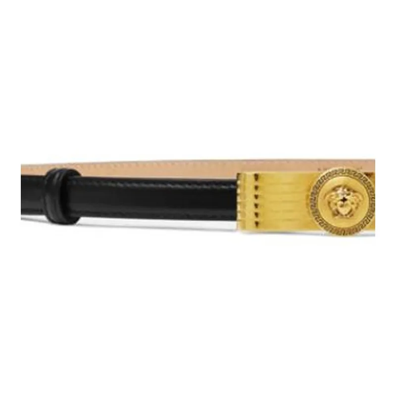 VERSACE Gianni Ribbon Leather Belt-1