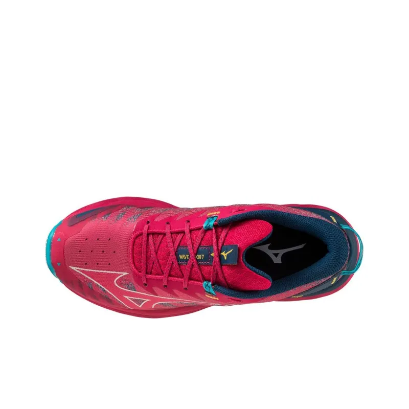 Mizuno Wave Daichi 7 Anti-Slip Wear-Resistant Low-Top Running Shoes Women's Red-2
