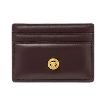 FANSIZHE MEDUSA BIGGIE Series Cow Leather Card Holder Men's Brown