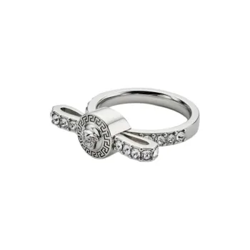 VERSACE Gianni Ribbon Crystal Ring