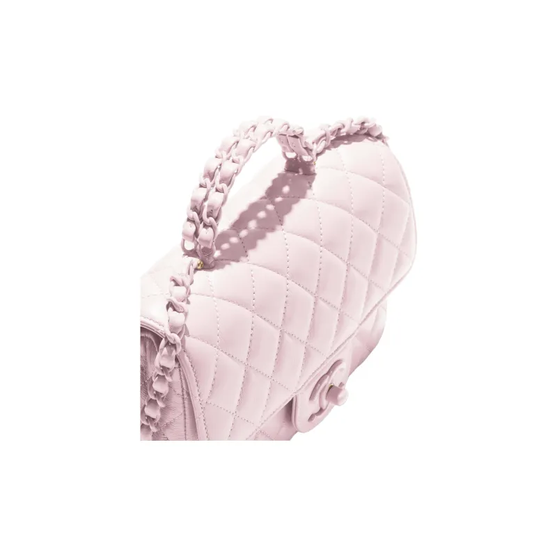 CHANEL Lambskin Shoulder Bag, Crossbody Bag, Handbag Mini Women's Light Pink-2