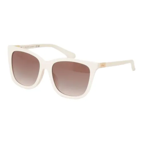 Polo Ralph Lauren Plastic Round Sunglasses Women's Beige