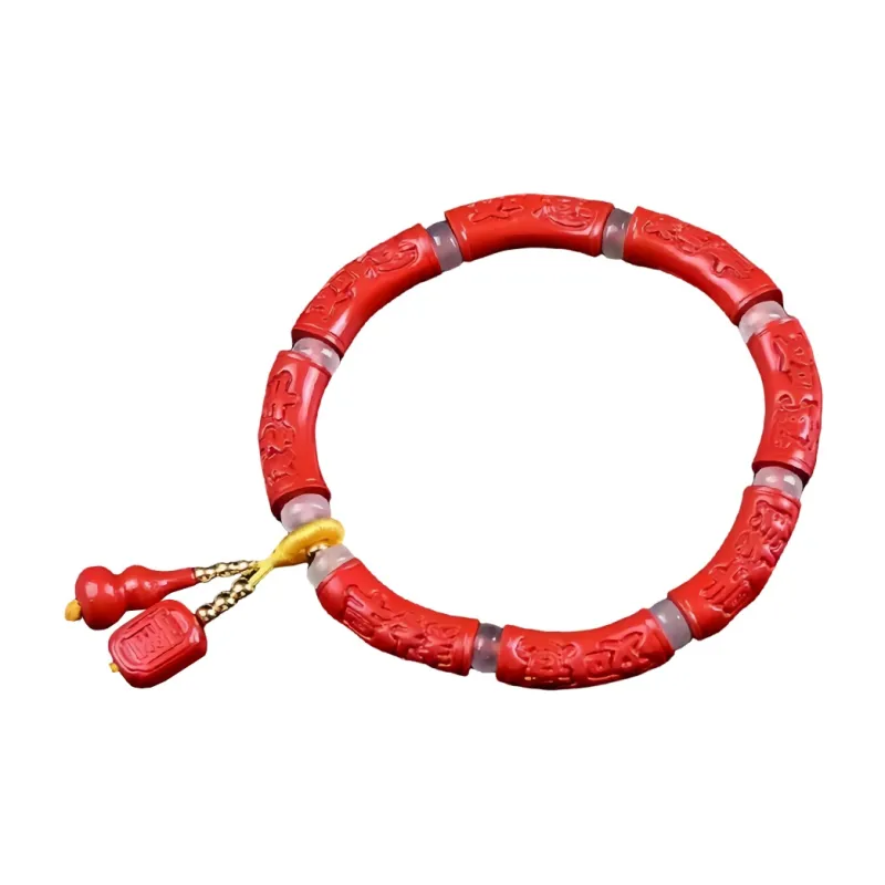 Stone On The Line Cinnabar Bracelets Unisex-0