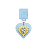 [Sky Blue]Heart-Shaped Rhinestone-Embellished Charm