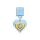 [Sky Blue]Heart-Shaped Rhinestone-Embellished Charm
