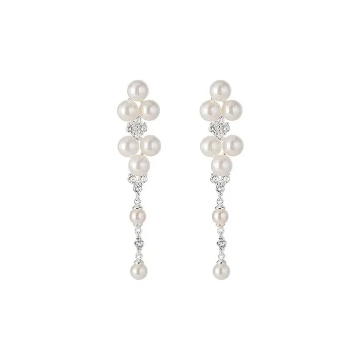 DAN DREAM S925 Silver Stud Earrings Women's-0