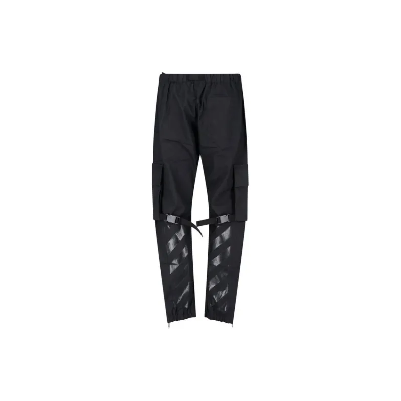 OFF WHITE FW21 Cargo Pants Men Black-1