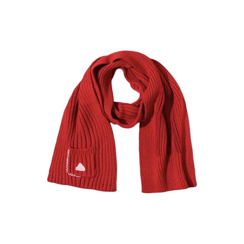 Adidas Acrylic Knit Scarves Unisex Red-1