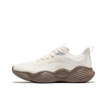 Erke Cushioning Anti Slip And Wear Resistant Low Top Casual Running Shoes Women's Microcrystal White