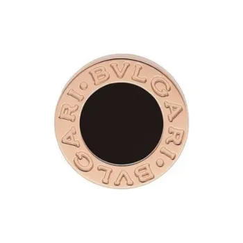 BVLGARI Rose Gold Stud Earrings Unisex Gold